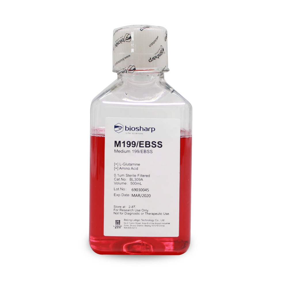 M199液体培养基，含酚红，HEPES，不含丙酮酸钠