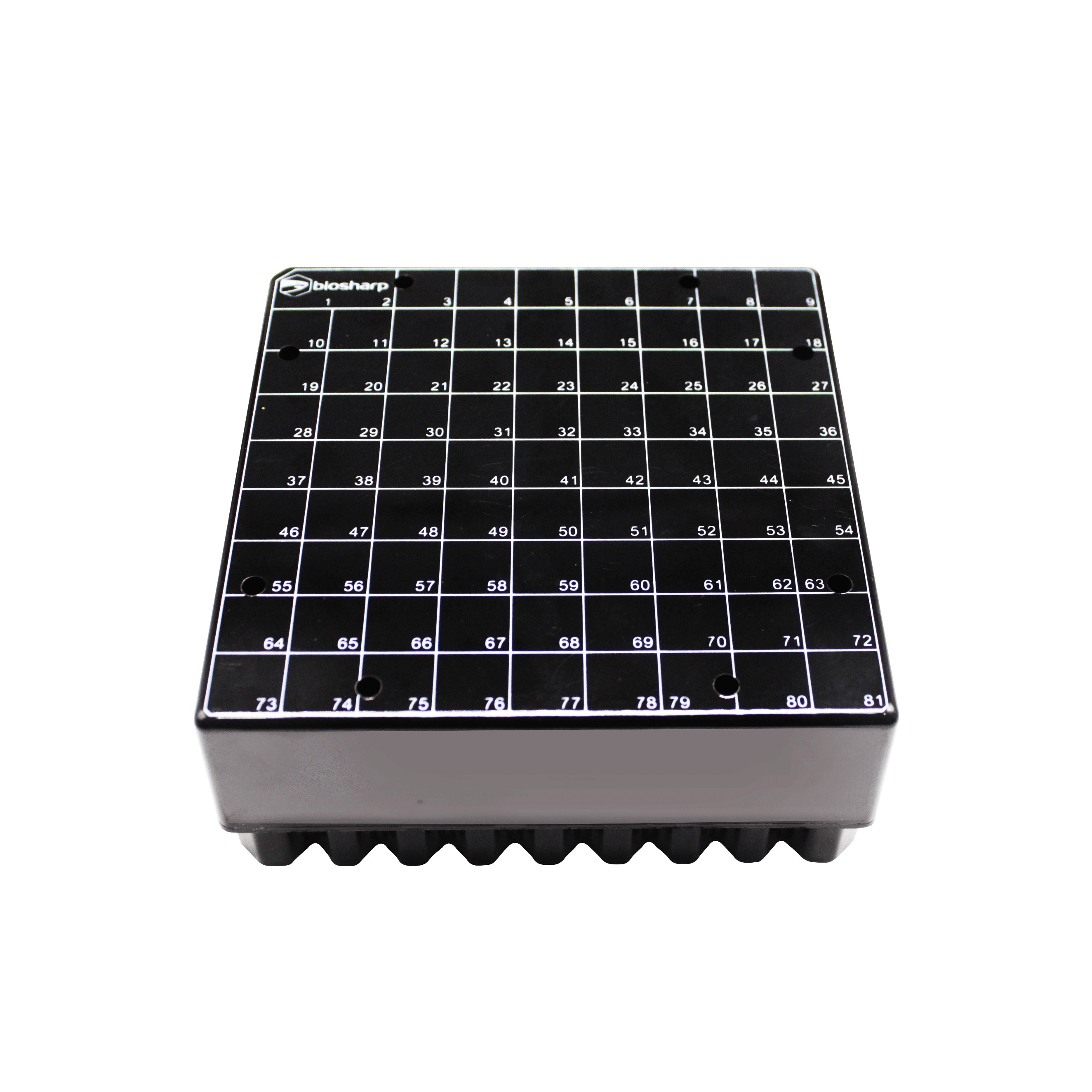 2ml塑料冻存盒(PC盖, 黑色)