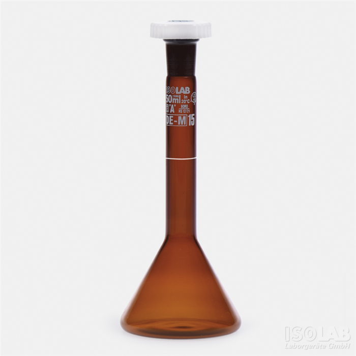棕色玻璃梯形容量瓶