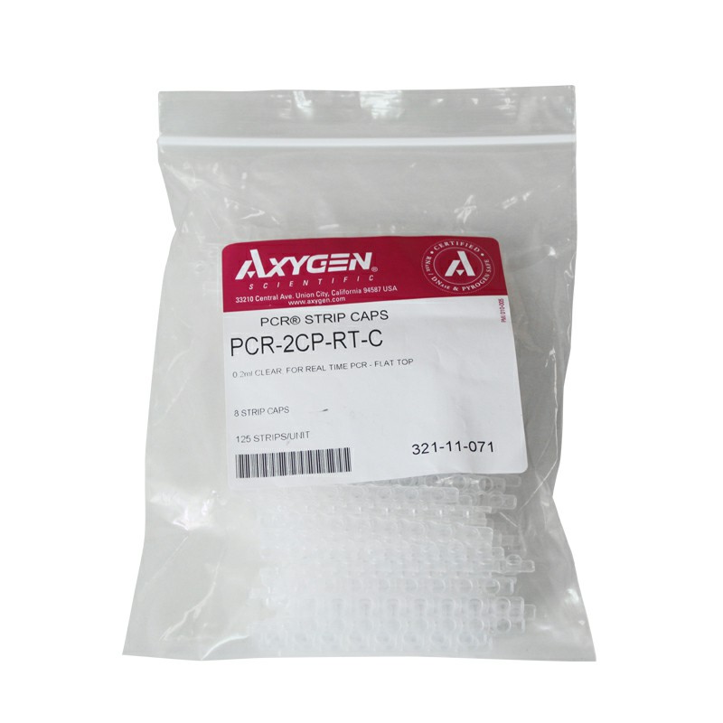 Axygen PCR-2CP-RT-C 0.2ml荧光定量八排平盖